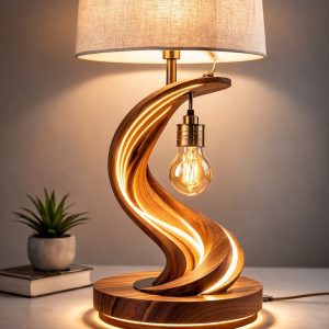 Đèn Ngủ Gỗ Hiện Đại